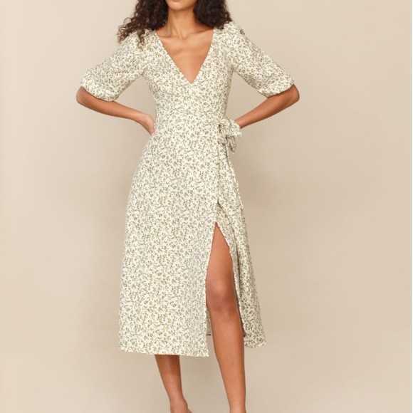 Reformation Mint Linen Dress - Picture 1 of 4